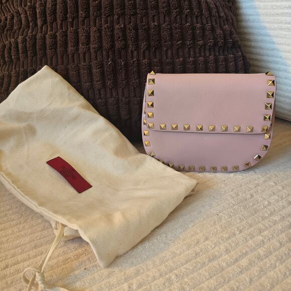 Valentino Garavani Handbags - Valentino Garavani Rockstud Mini Saddle Leather Bag - NWT
